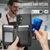 For Samsung Galaxy A55 5G Case JEEHOOD J09 RFID Blocking Card Holder Leather Back Phone Cover Magnetic Case