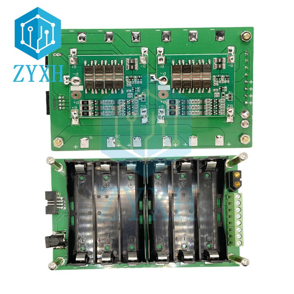 BMS 3S 6S 2P 4P 40A 80A 18650 Power Wall Li-ion Lithium Battery Balance Packs Holder Stand Storage Box For Ebike/Power Bank DIY