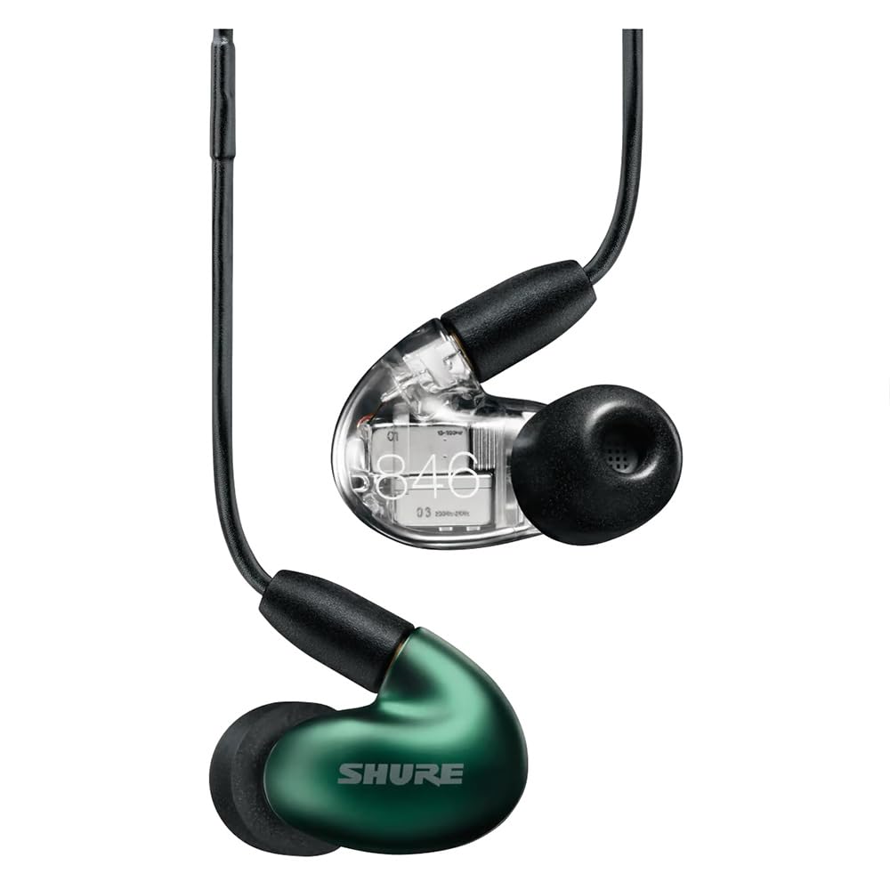 Золотой SHURE SE846G2JD Проводной Нефритовый 2-й Высокошумовой Аудио Беспроводной Преобразуемый MMCX Съемный Профессиональный Аудио Рабочий Удаленно Длина Кабеля 162 см