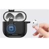 Чехол для Airpods 4 Ударопрочный чехол Защитный чехол с замком Безопасности Для Airpods Pro 2-го поколения AirPods4 Кожаный чехол с подставкой