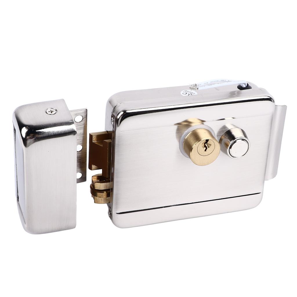 Electric Control Door Lock Dual Head Double Lock for Doorbell Intercom Access Control Security