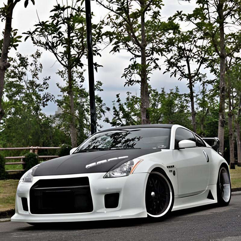 JDM Style Real Carbon Headlights Eyelids Car Decorative Stickers for Nissan 350Z 2003 2004 2005 2006 Front Lamp Eyebrows Z33