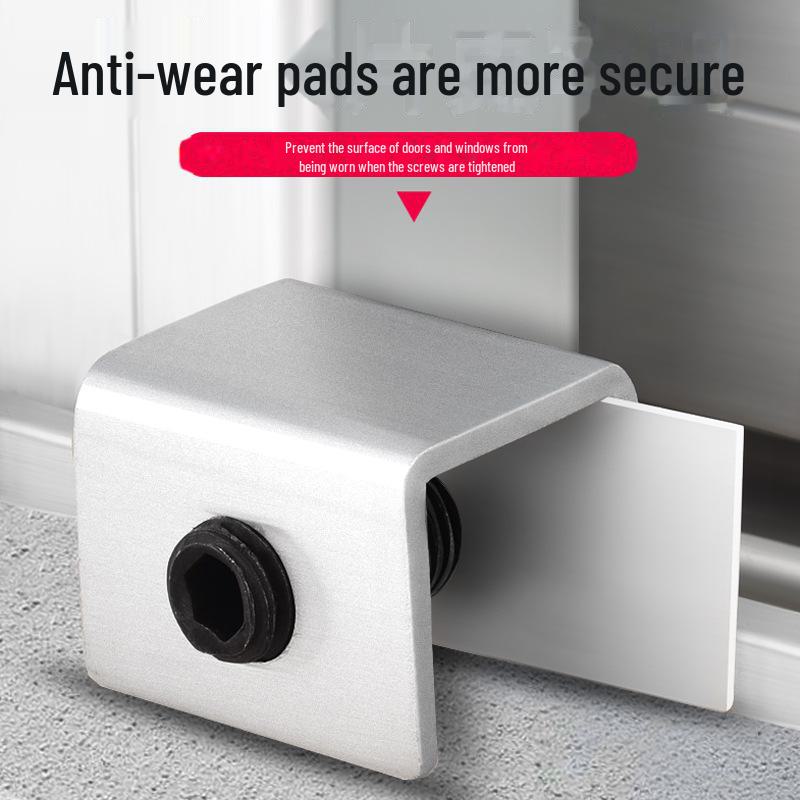 Замок безопасности для детей из алюминиевого сплава для раздвижных окон и дверей