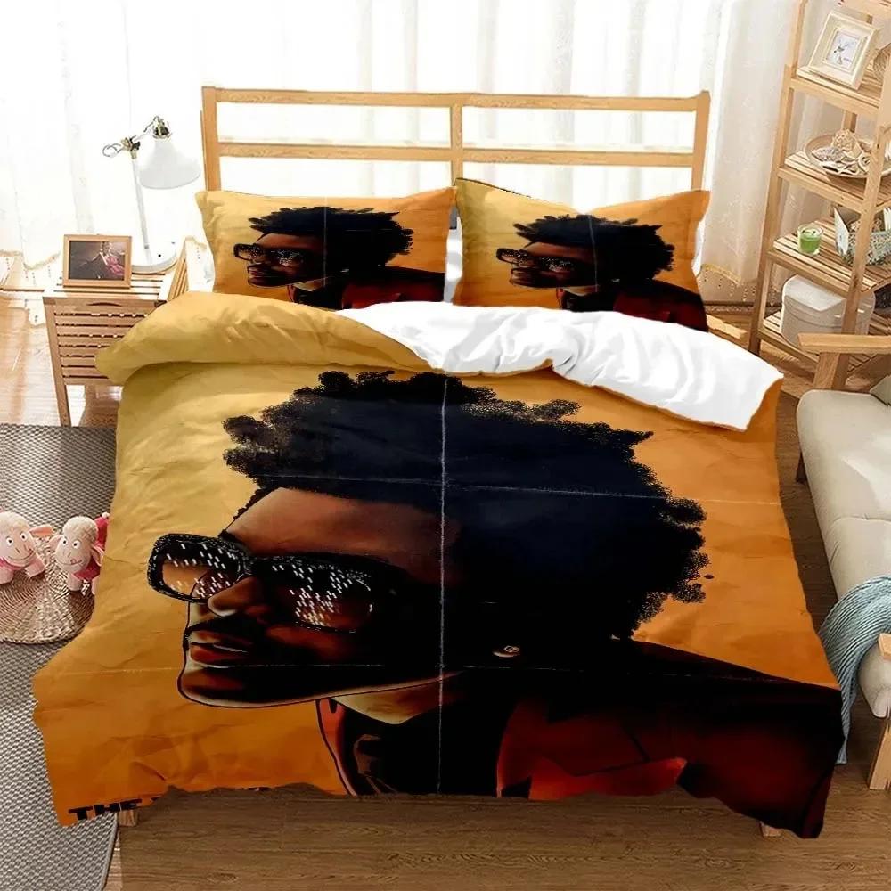 Comforter Die Weeknd Pop Singer 3D Fashion Printed Bedding Queen Bedding Set King Size Bedding Set Soft And Comfortable