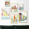 Nordic Vintage Travel City Poster New Orleans Amsterdam Landscape Painting Art Canvas San Francisco Wall Pictures Home Decor No Frame