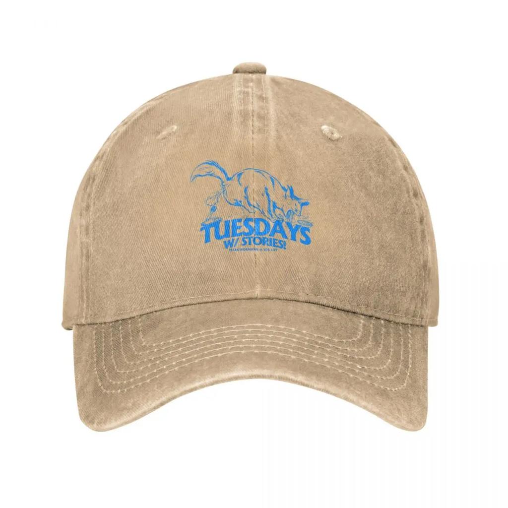 Tuesdays With Stories podcast Greg the cat Baseball Cap custom Hat Brand Unisex cap Christmas Hat Womens Beach Visor Unisexs
