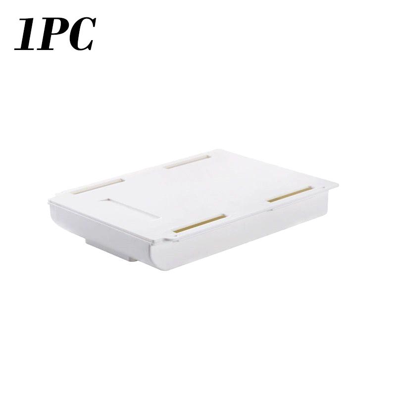 Самоклеящийся лоток для карандашей под ящиком стола, ящик для хранения, скрытый органайзер для канцелярских принадлежностей, подставка для ручек, органайзер для офиса и дома