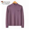TUCANO Women's Solid Color Mock Neck Pullover Knit Sweater