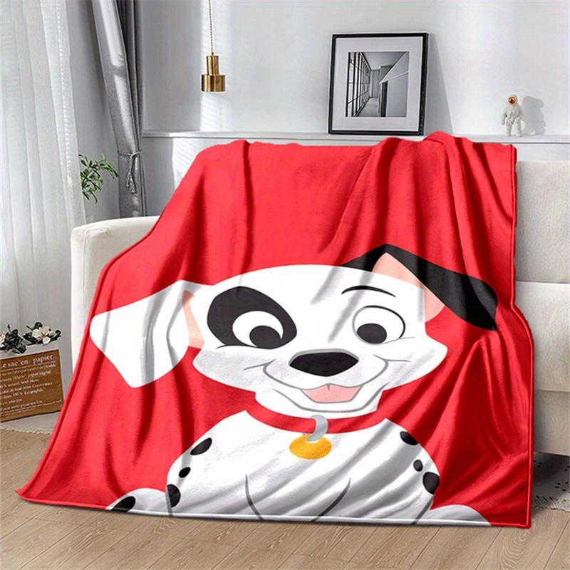 1pc One Hundred and One Dalmatians Print Blanket, Cute Cartoon Design, Living Room Home Decoration Sofa Travel Soft and Cozy