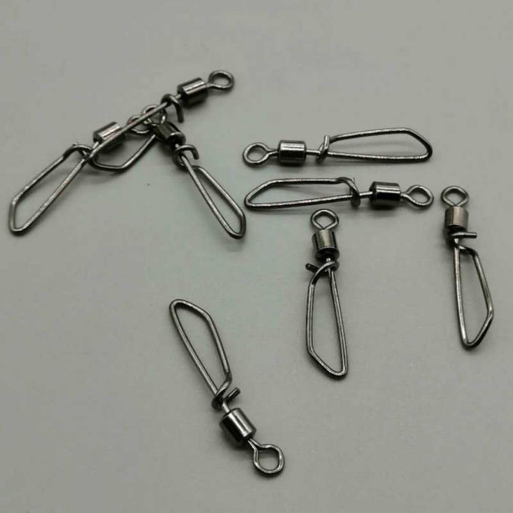 Tackle Fishing Swivels Snap Fishing Connector Tackles Fishing Rolling Swivels Snap T-Shaped Swivel