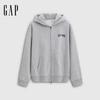 Gap Унисекс Толстовка с капюшоном на молнии с принтом логотипа
