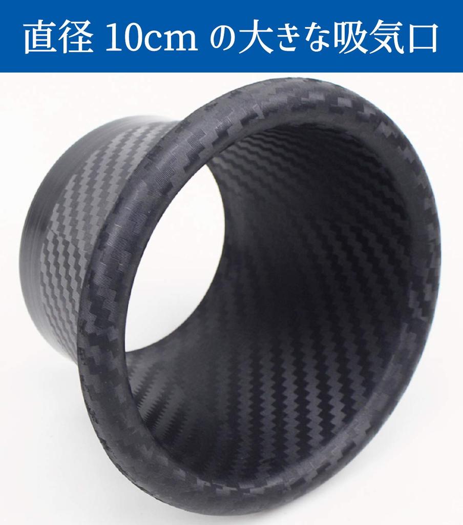 HWT Hiro World Trade Воздухозаборник, Круглый тип, Рисунок карбона, Воздух , Воздух