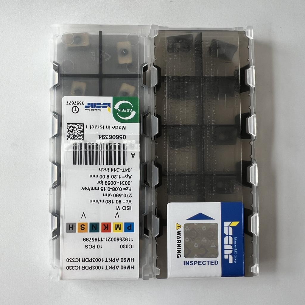 ISCAR / HM90APKT1003PDR IC330 / Industrial indexable carbide inserts 10 Pcs