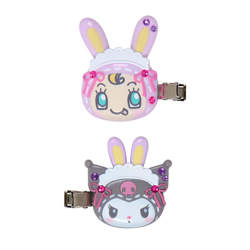 Sanrio Kuromi Hair Clip Set for Right and Left Side Ages 3 and Up 328995