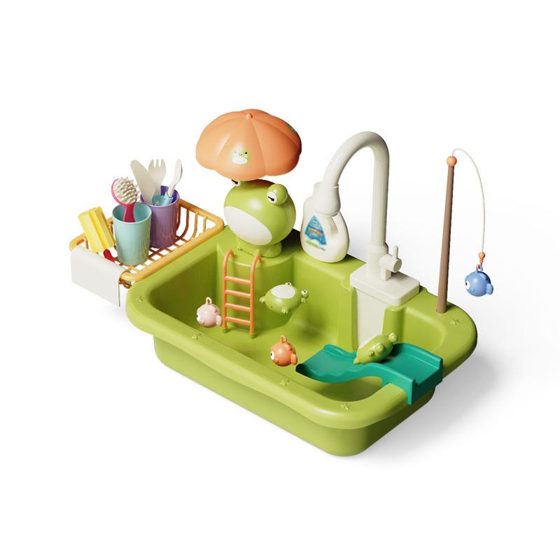 Children's Electric Water Kitchen Sink Toy Set