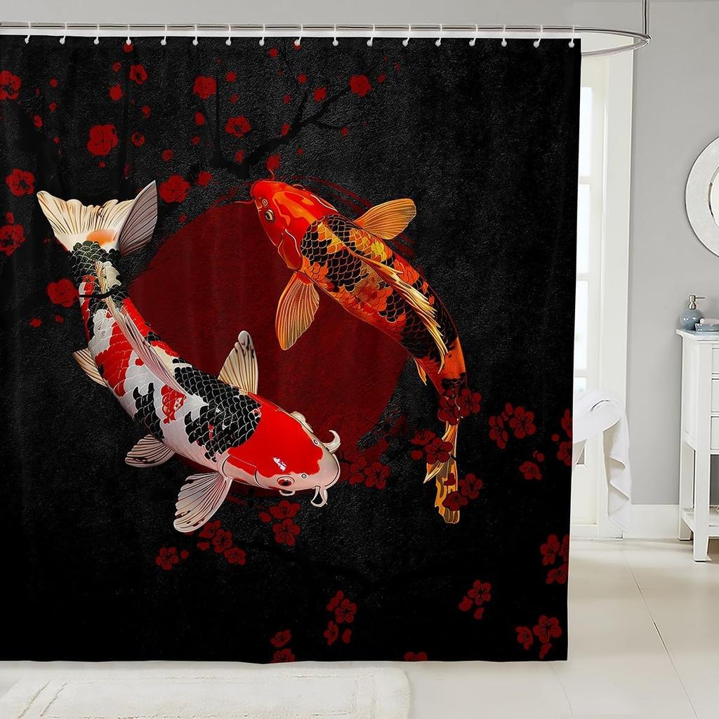 Giraffe Skin Print Kids Shower Curtains,Wild Animals Fur Texture Abstract Bathroom Curtains,Girls Boys Adults Xmas Decor,Rustic