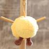 1 Piece Lovely Soft Fried Egg  Creative Pendant Toys Cute Egg Tart Sun Doll Keychain Home Decoration Holiday Kids Gift