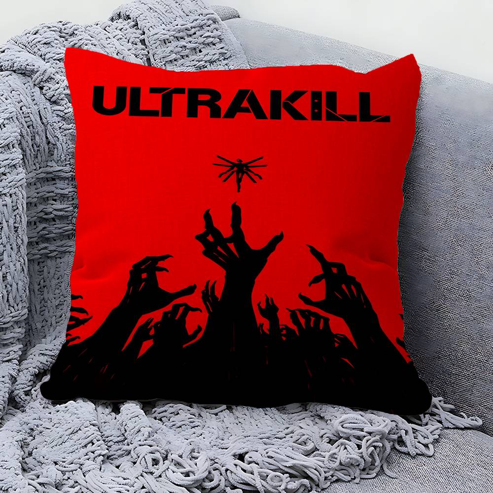 Подушка ULTRAKILL Подушка Аниме Подушка для изголовья дивана Подушка-чехол Чехол для подушки x см Мода