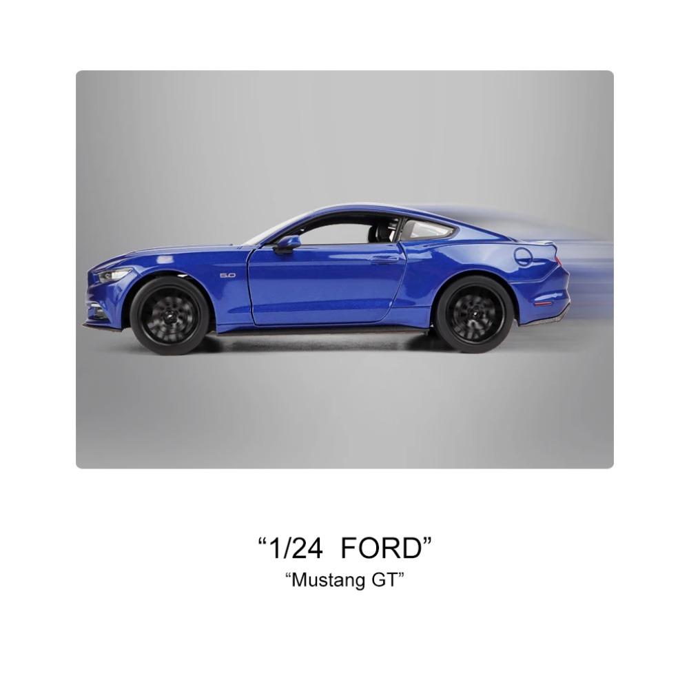 Welly 1/24 Ford Mustang GT 2015 Сплавная Модель Автомобиля Литая Игрушечная Машина Высокая Симуляция Автомобили Игрушки для Детей Детские Подарки