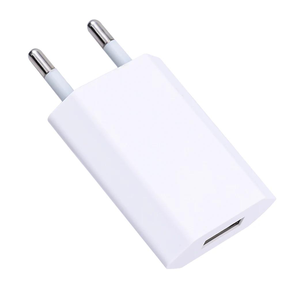 1/5 шт. Универсальное зарядное устройство EU Plug Travel Mini USB 5 В/1 А, адаптер питания для зарядки мобильных телефонов для iPhone, Samsung, Xiaomi