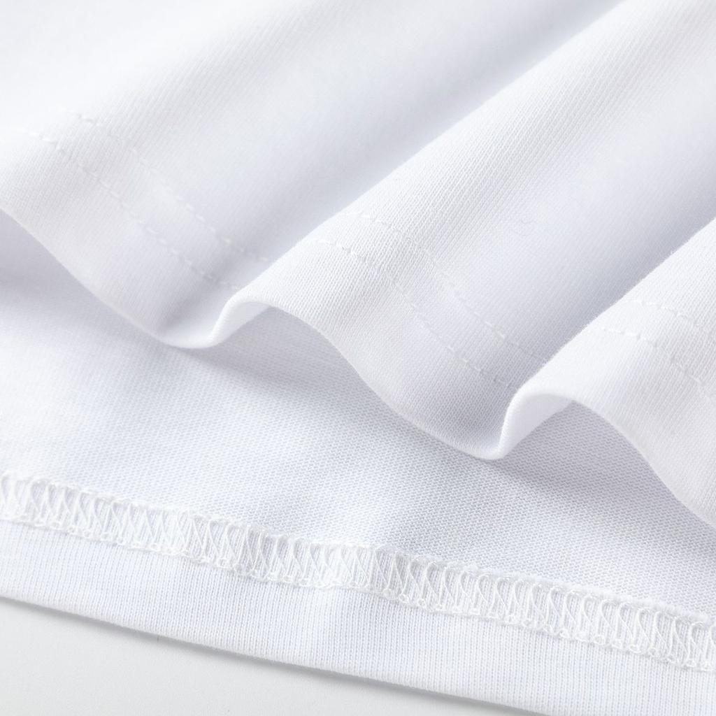 9059 Молочно-белый 2025 Весна/Лето Новая Коллекция Футболка с круглым вырезом, капюшоном и короткими рукавами с рисунком из неполных букв для мужчин и женщин