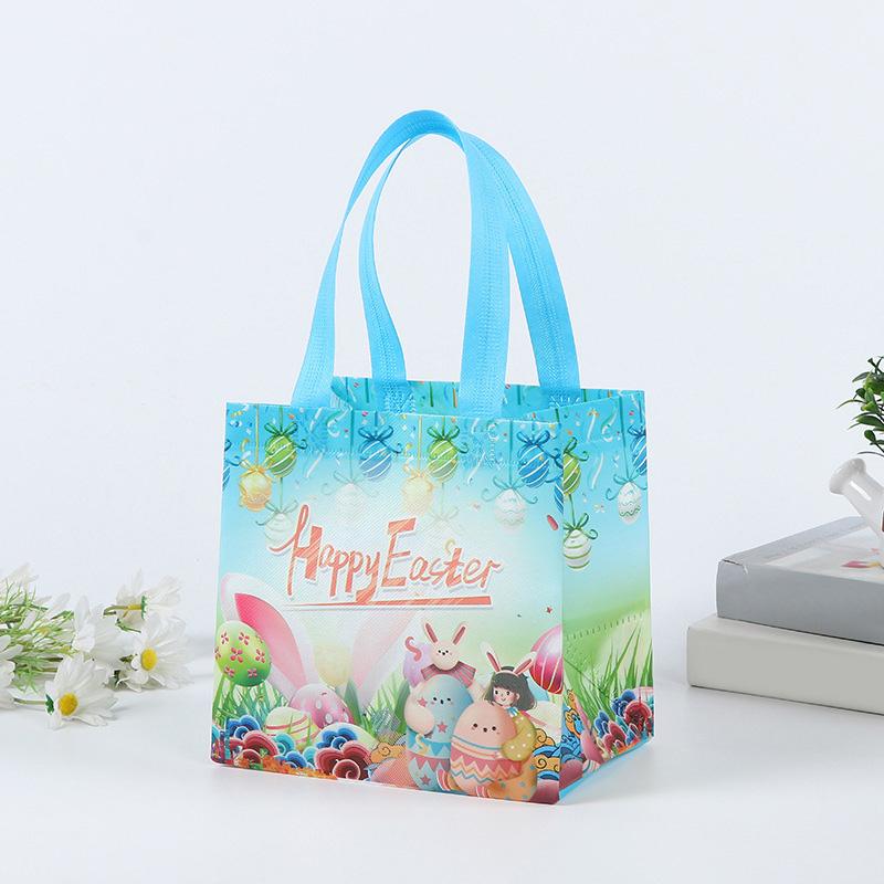 1 шт., сумка для пасхального подарка с кроликом, нетканая сумка для хранения, упаковочная сумка, портативное украшение для вечеринки, яйцо