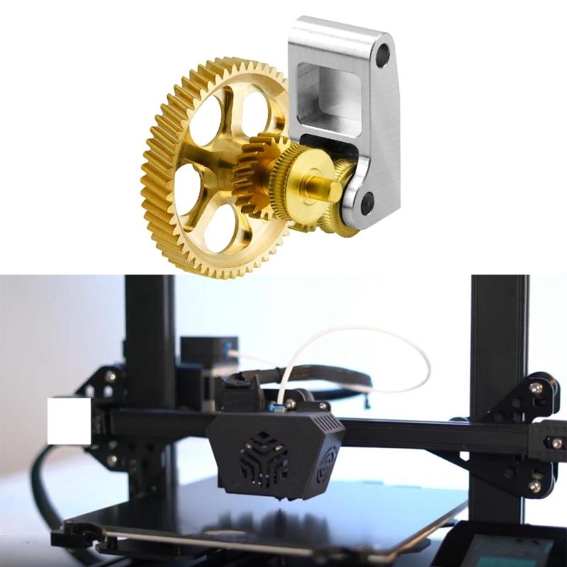 High Performances Machined Aluminum Extruder Gears Assembly DLC Coated for Lab P1S P1P X1 Smooth 3D Printing