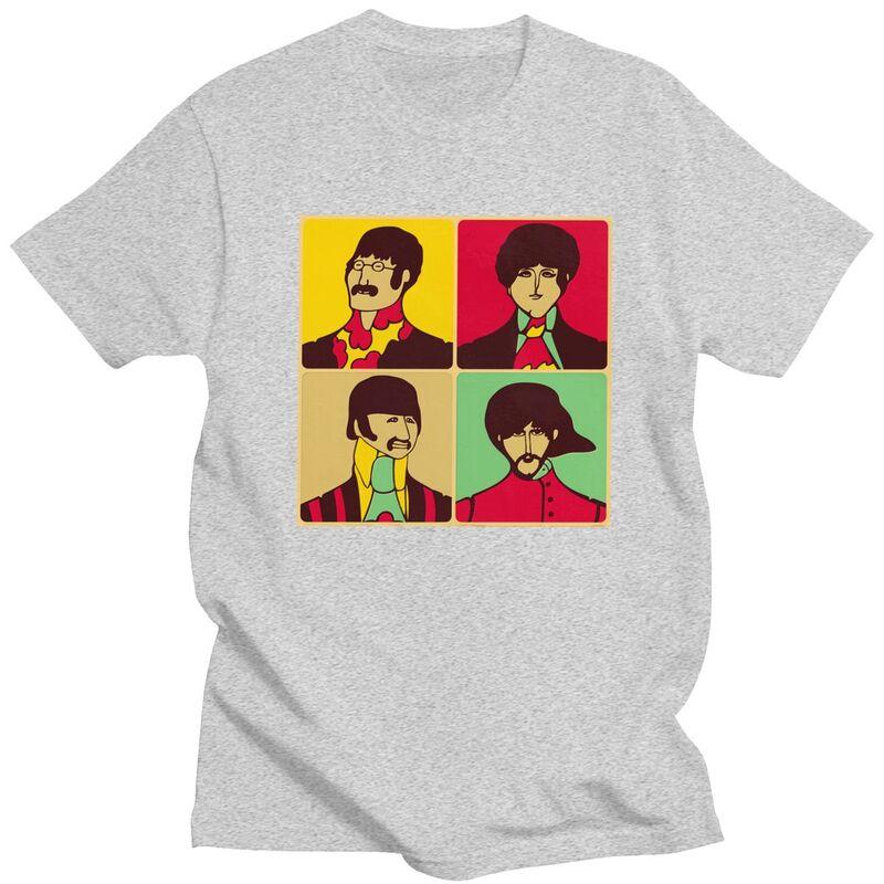 Индивидуальные футболки The Beatle в стиле хэви-метал и рок для мужчин, с коротким рукавом, для отдыха, свободного кроя, из чистого хлопка, в подарок