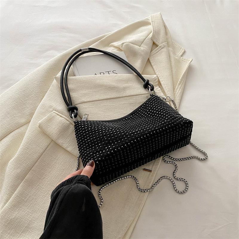 Сумки с бриллиантовой инкрустацией, женская мода и дорогие сумки через плечо в иностранном стиле, универсальные сумки-мессенджеры для весны и лета