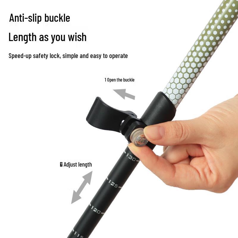 Carbon Fiber Telescopic Trekking Pole
