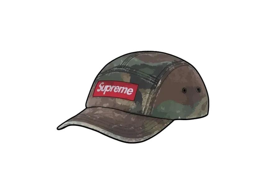 Supreme Overdyed Camp Cap "Woodland Camo"