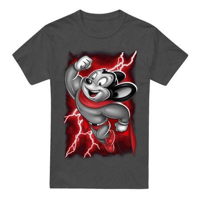 Mighty Mouse Унисекс Взрослая Футболка Mighty Storm