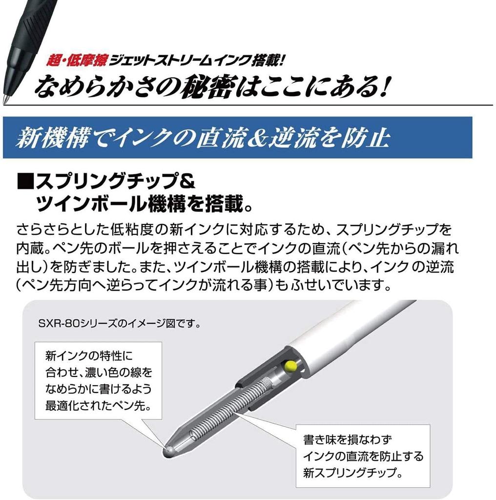 Многофункциональная ручка Mitsubishi Pencil Jet Stream Limited Happiness Color 2 Color Set 4&1 0.5