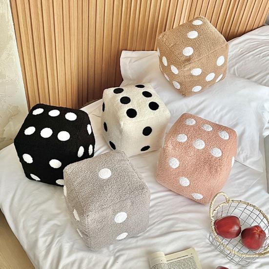Dice Pillow Simulation Dice Plush Pillow Cubic Cube Plush Cushion Stuffed Sofa