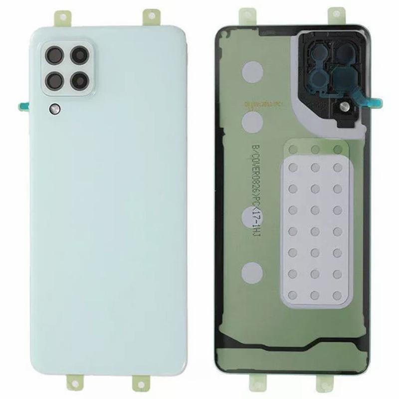 Для Samsung Galaxy A22 4G (Версия ЕС) Корпус батареи A225 с клейкой наклейкой + крышка объектива камеры (Без логотипа)