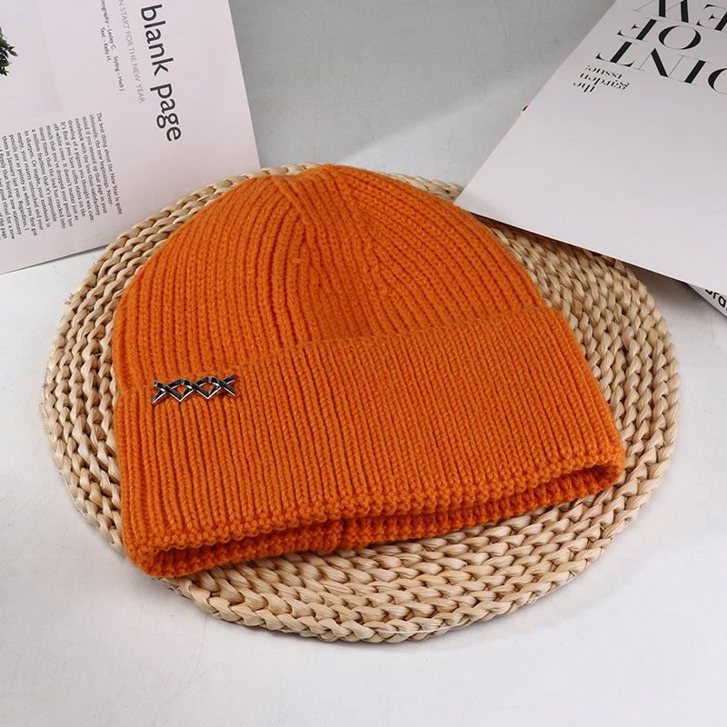 Women's Autumn and Winter Korean Style Versatile Face Showing Small Knitted Hat Japanese Big Head Circumference Warm Ear Protection Hat Women's Hat