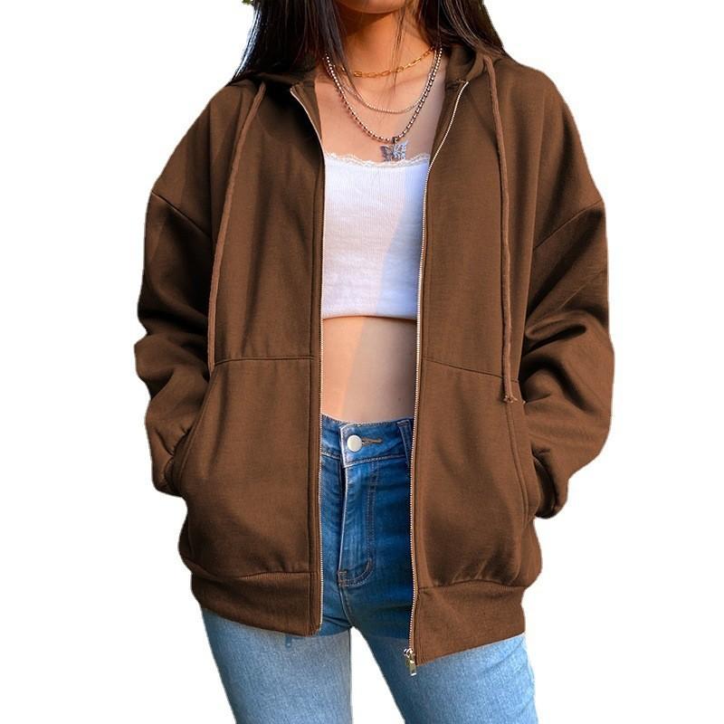 Womens Streetwear Hoodie With Polyester Spandex Splicing For Casual Daywear