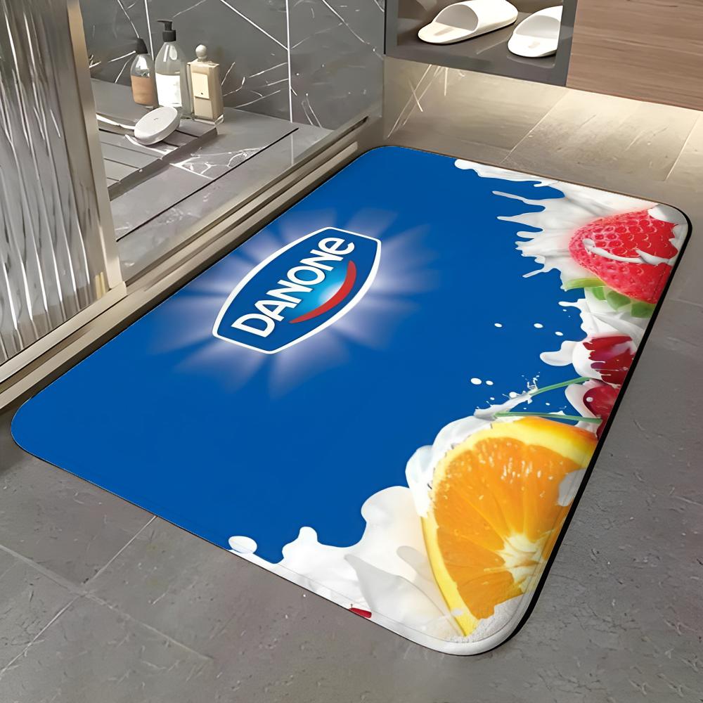 Еда и напитки - D-Danone Коврик для пола Мягкий фланелевый Коврик для входной двери Нескользящий Впитывающий Ванная комната Спальня Напольный ковер