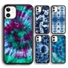 Blue Tie Dye Soft Phone Case For iPhone 14 XR X XS Max 5S 6S 7 8 Plus SE 2020 11 12 13 Pro Max Mini Phone Cover
