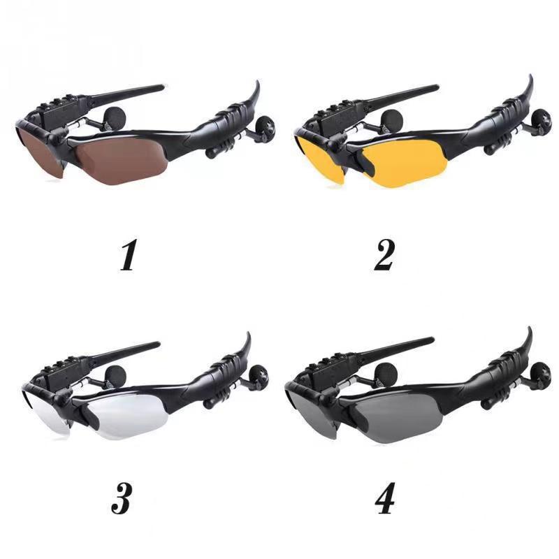Polarized Cycling Glasses Stereo Control Transparent Bicycle Glasses UV Protection 400 Outdoor Sports Music Sunglasses