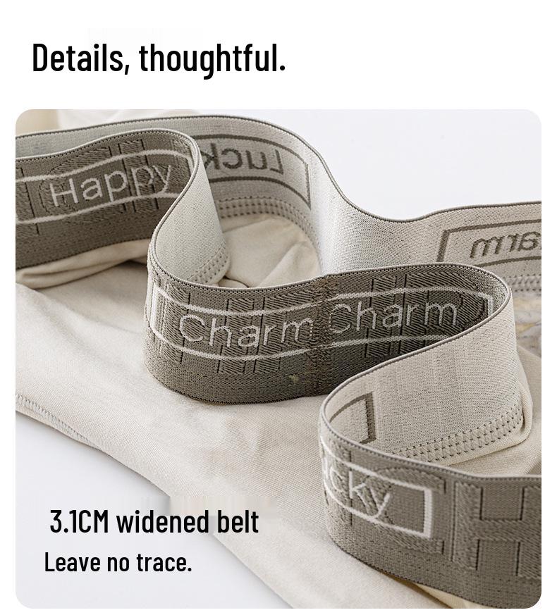 Мужские бесшовные боксеры-слипы средней посадки Lenzing Modal с антибактериальной ластовицей, ткань, приятная к коже, цельный дизайн