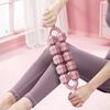 Double Row Massage Stick with Roller Muscle Sore Pain Relief Deep Tissue Relaxation Physical Therapy Leg Arm Belly Back Full Body Roller Massager