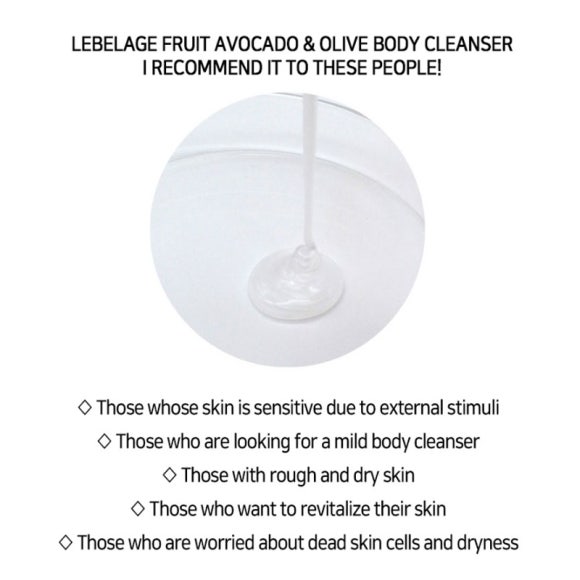 Lebelage Набор очищающего средства и лосьона для тела «Фрукты, авокадо и олива»