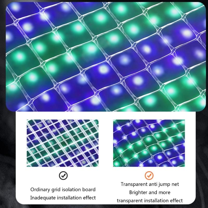 Aquarium Bird Cages Fish Tank Transparent Anti-Escape Net DIY Protective Mesh Anti-Escape Rust-Resistant Replacement Net