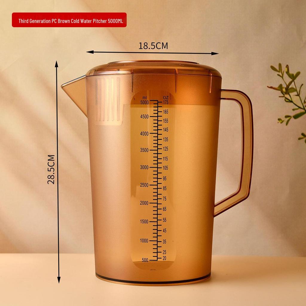 Пластиковый кувшин для холодной воды большой емкости, устойчивый к высоким температурам, для молочного чая, соков и кейтеринга