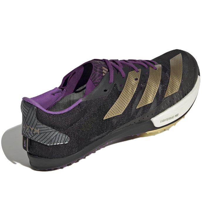adidas 4D Fwd 2 Удобные Универсальные Тканевые Низкие Кроссовки для Тренировок и Бега на Углеродной Подошве Унисекс Черные Фиолетовые Золотые HQ1075
