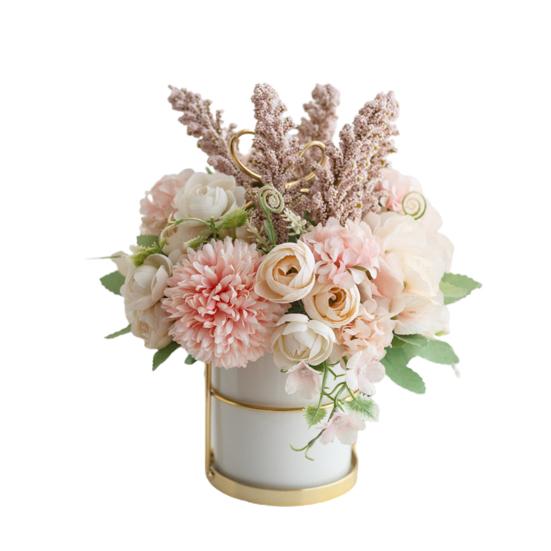 Искусственная роза поддельный цветок бонсай горшечное растение садовая вечеринка реквизит настольный декор