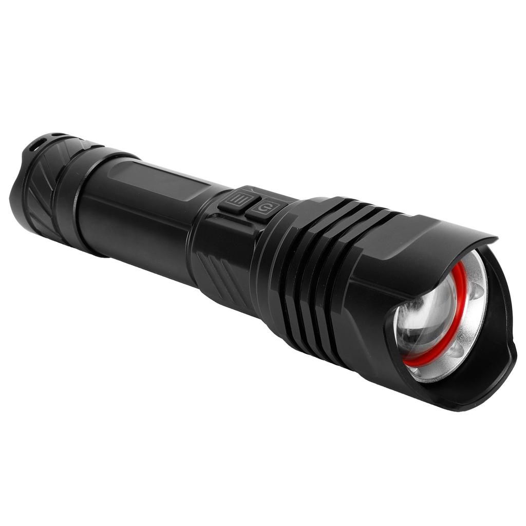P99 Выдвижной зум-фонарик из алюминиевого сплава с зарядкой через USB для использования на открытом воздухе