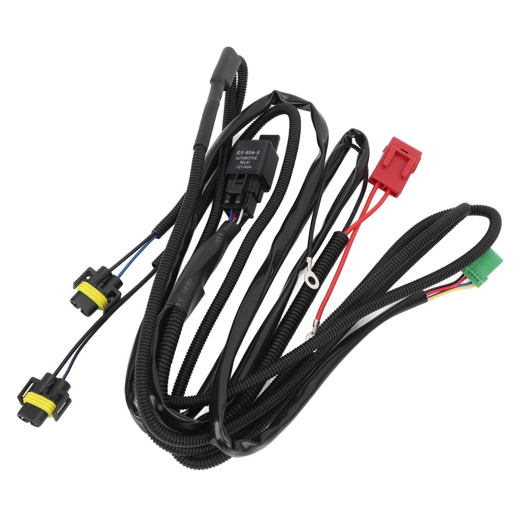 DC12V H11 LED Fog Light Relay Wiring Harness Indicator On Off Switch with 40A Relay for Qashqai J10 X‑Trail T31 Navara