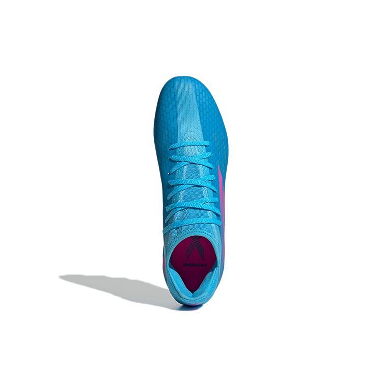 adidas X Speedflow .3 Круглый носок на шнуровке MG (Резиновые короткие шипы) Нескользящая Прочная Поддержка Футбольные Бутсы Мужские Футбольные Бутсы Синие Розовые GW7503